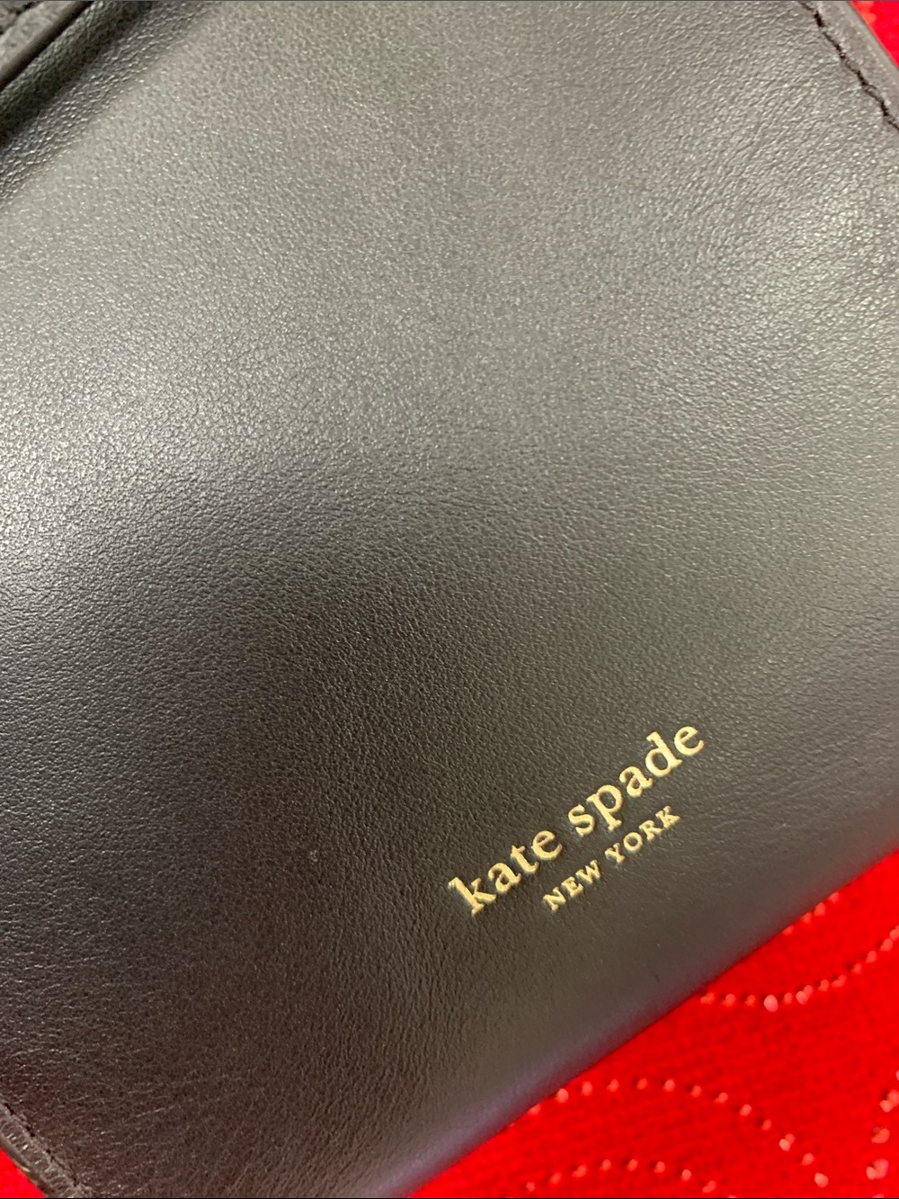 kate spade Black Pebbled Leather Crossbody with Gold Spade Emblem - Picture 9 of 9